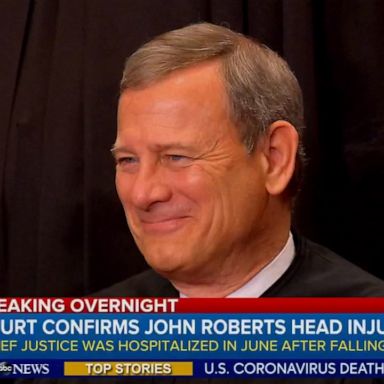 Chief Justice Roberts was hospitalized overnight on June 21.