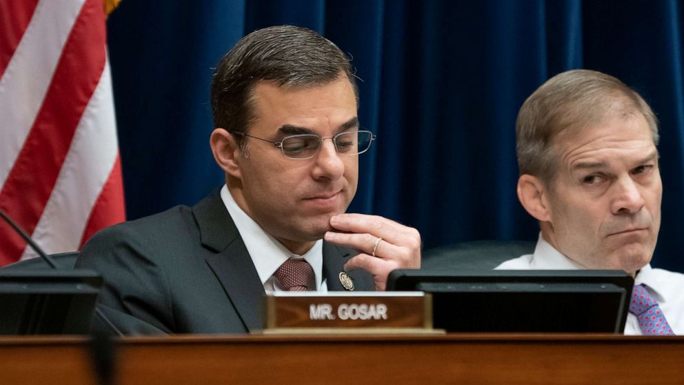 PHOTO: Rep. Justin Amash attends a committee meeting on Capitol Hill in Washington, June 26, 2019.