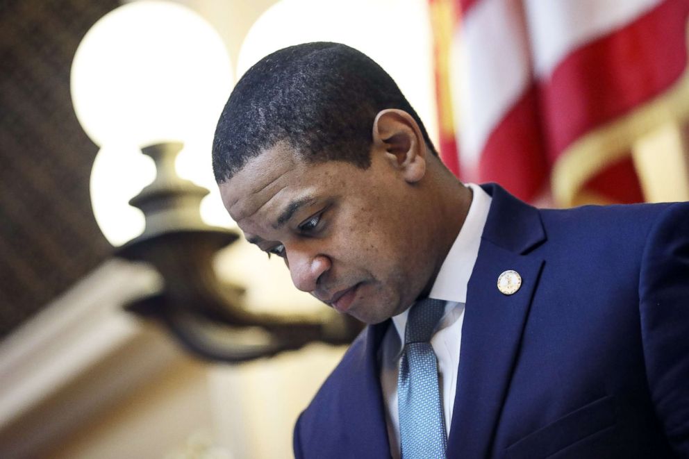 PHOTO: Virginia Lt. Governor Justin Fairfax presides over the Senate at the Virginia State Capitol, Feb. 7, 2019, in Richmond, Va.