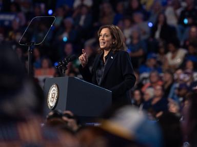 Harris dunks on Trump, Vance at Flint rally with an assist from Magic Johnson