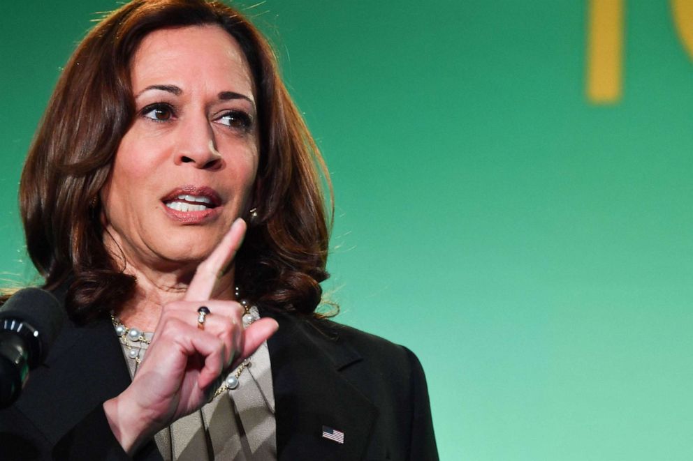 PHOTO: Vice President Kamala Harris speaks at the Asian Pacific American Institute for Congressional Studies in Washington, May 24, 2022.