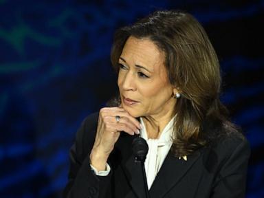 Harris in debate takes aim at Trump’s rallies, saying attendees leave early