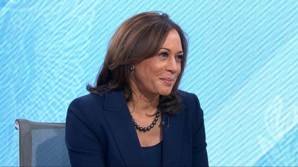 PHOTO: Kamala Harris appears on "Good Morning America," Jan. 21, 2019.