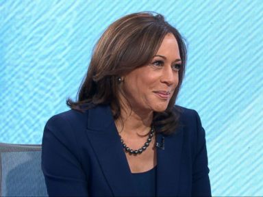 PHOTO: Kamala Harris appears on Good Morning America, Jan. 21, 2019.