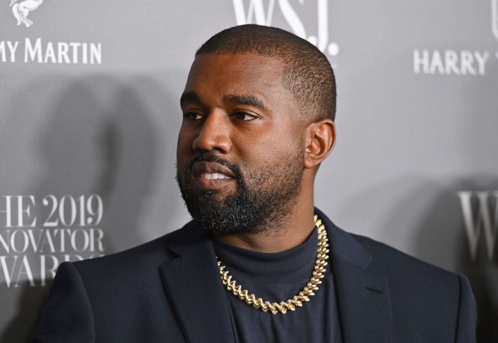 PHOTO: In this file photo taken on November 6, 2019, US rapper Kanye West attends the WSJ Magazine 2019 Innovator Awards at MOMA in New York City.