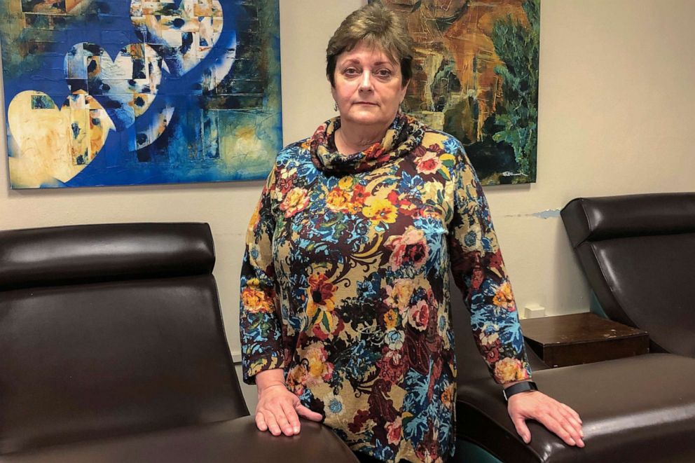 PHOTO: Kathaleen Pittman, the administrator of the Hope Medical Group for Women in Shreveport, La., poses for a portrait in the clinic's recovery room, Feb. 20, 2020.