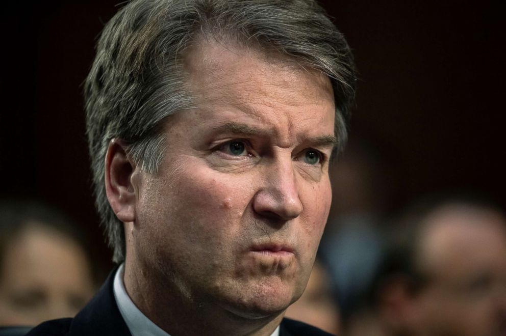 PHOTO: Supreme Court nominee Brett Kavanaugh, listens to complaints from Democrats on the Senate Judiciary Committee on the opening day of his confirmation hearings, Sept. 4, 2018. 