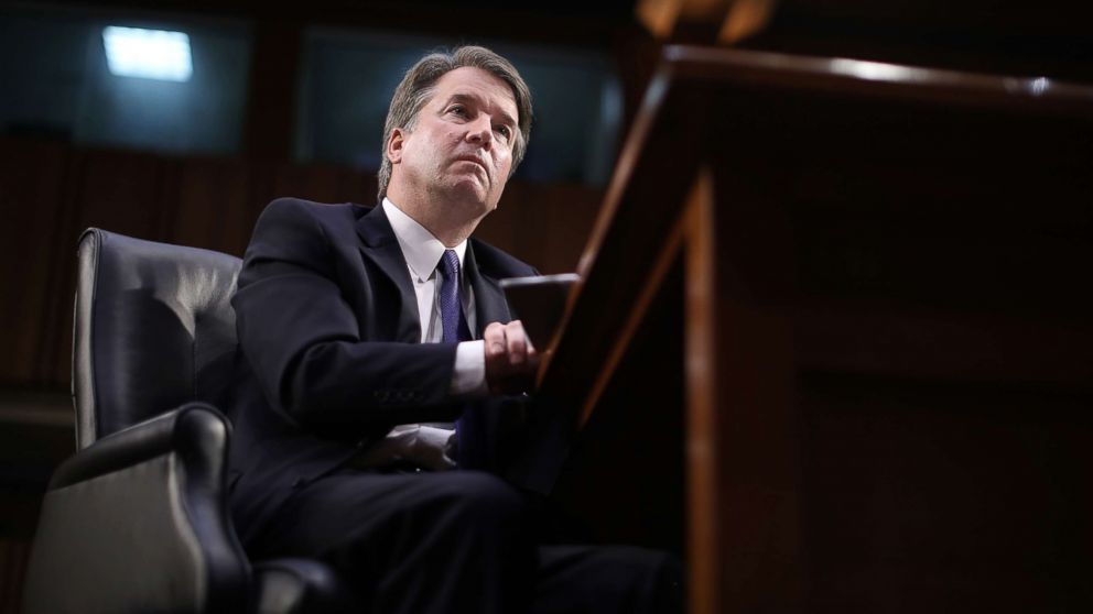 PHOTO: Supreme Court nominee Judge Brett Kavanaugh appears before the Senate Judiciary Committee during his confirmation hearing in the Hart Senate Office Building on Capitol Hill, Sept. 4, 2018 in Washington.