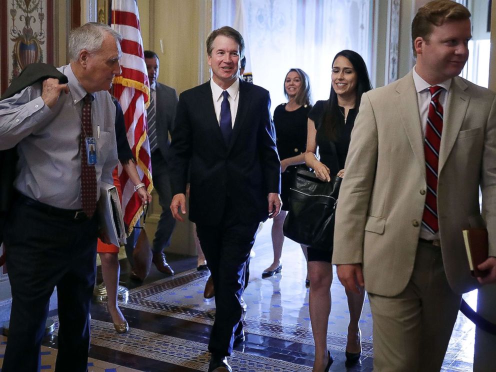 Kavanaugh confirmation hearings begin with protest from Democrats - ABC ...