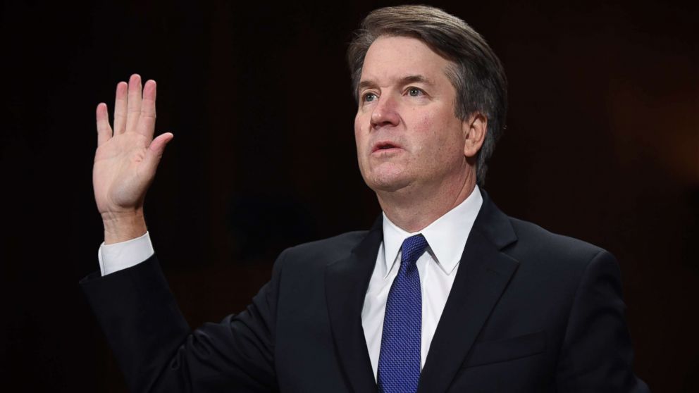 PHOTO: Supreme Court nominee Judge Brett Kavanaugh arrives to testify before the Senate Judiciary Committee on Capitol Hill in Washington, Sept. 27, 2018.