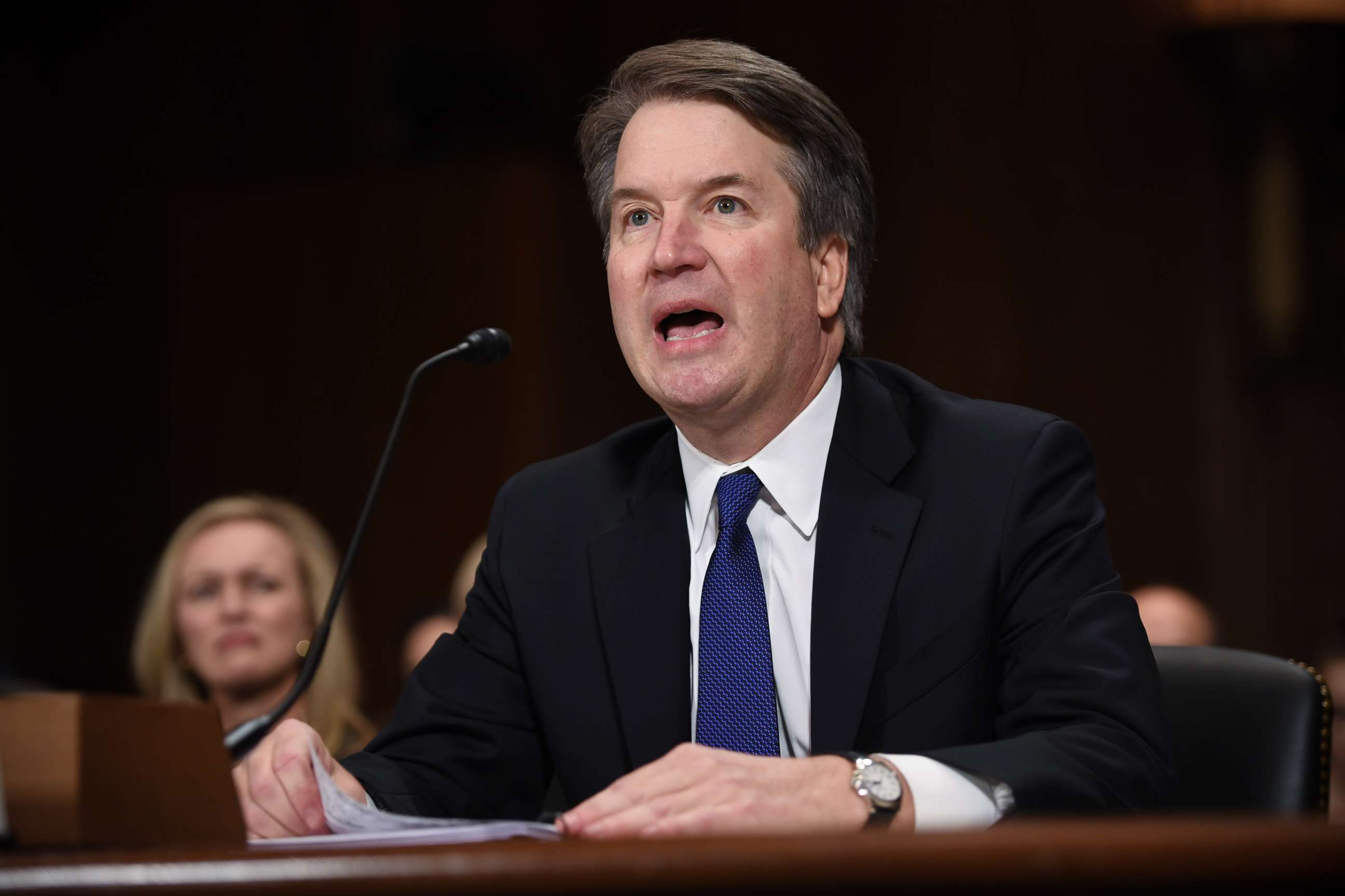 PHOTO: Supreme Court nominee Judge Brett Kavanaugh testifies before the Senate Judiciary Committee on Capitol Hill in Washington, Sept. 27, 2018.