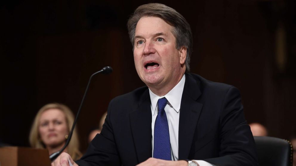 PHOTO: Supreme Court nominee Judge Brett Kavanaugh testifies before the Senate Judiciary Committee on Capitol Hill in Washington, Sept. 27, 2018.