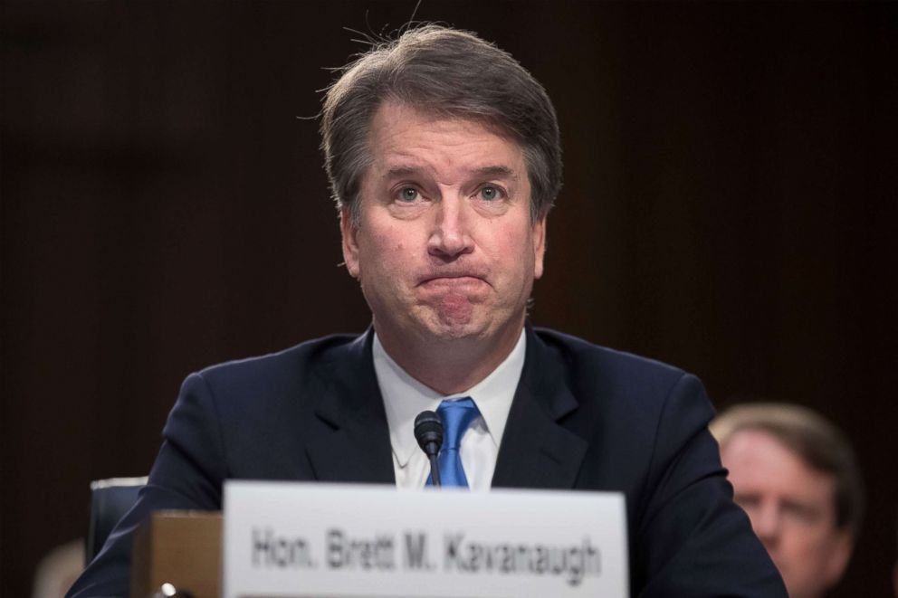 PHOTO: Judge Brett Kavanaugh appears before the Senate Judiciary Committee's confirmation hearing on his nomination to be an Associate Justice of the Supreme Court of the United States in Washington, DC, USA, Sept. 5, 2018. 