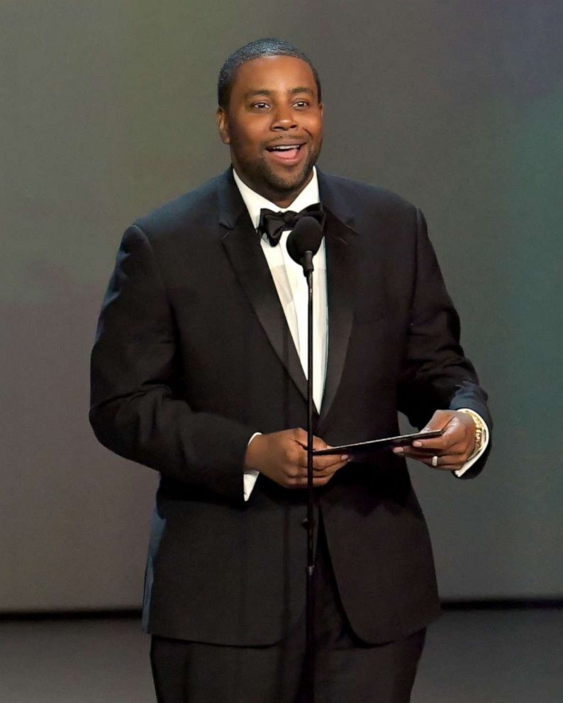 PHOTO: Kenan Thompson speaks onstage during the 70th Emmy Awards at Microsoft Theater on Sept. 17, 2018, in Los Angeles.