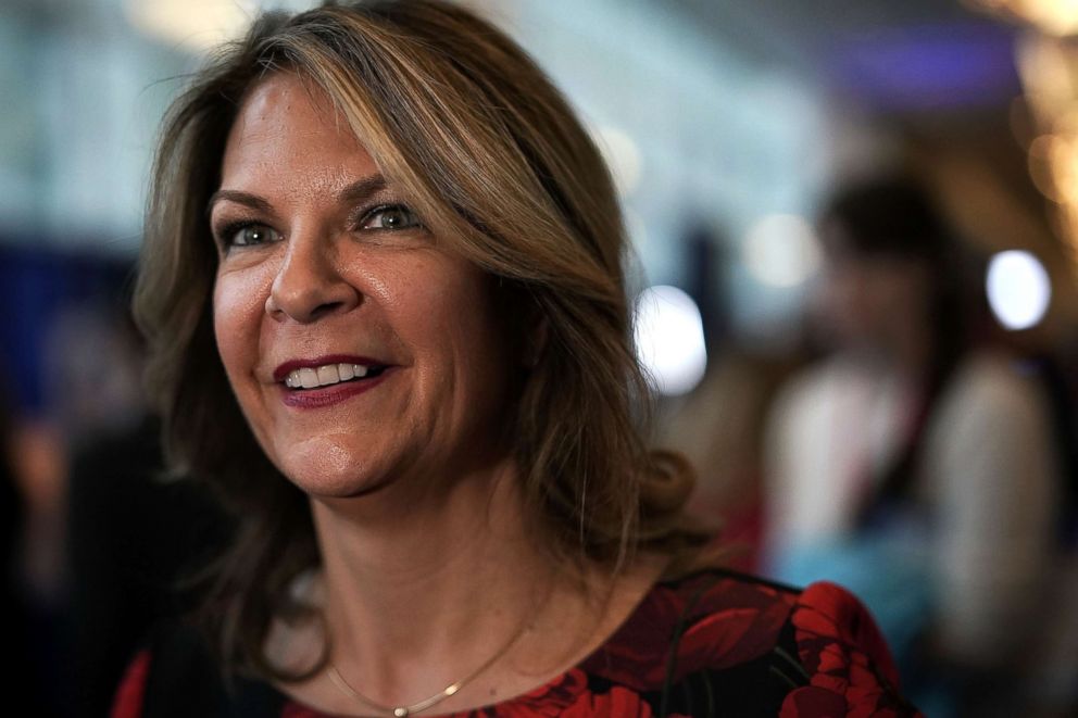 PHOTO: Republican Senate candidate for Arizona Kelli Ward attends CPAC 2018, Feb. 22, 2018, in National Harbor, Maryland.