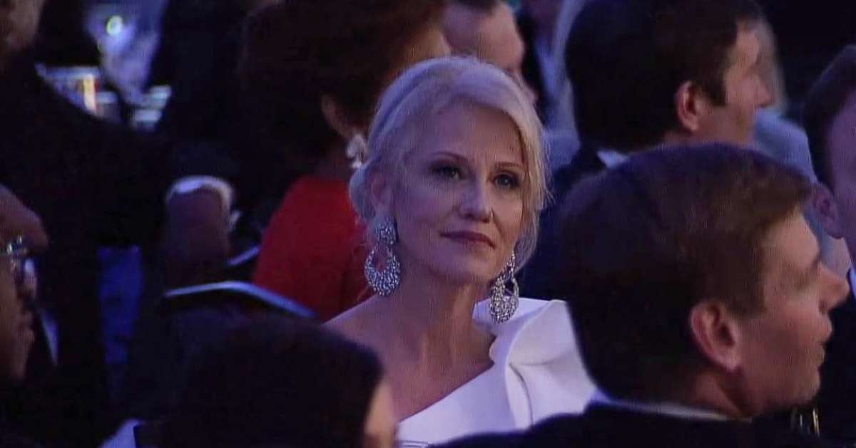 PHOTO: Kellyanne Conway at the 2018 White House Correspondents' Dinner in Washington, D.C., April 28, 2018. 