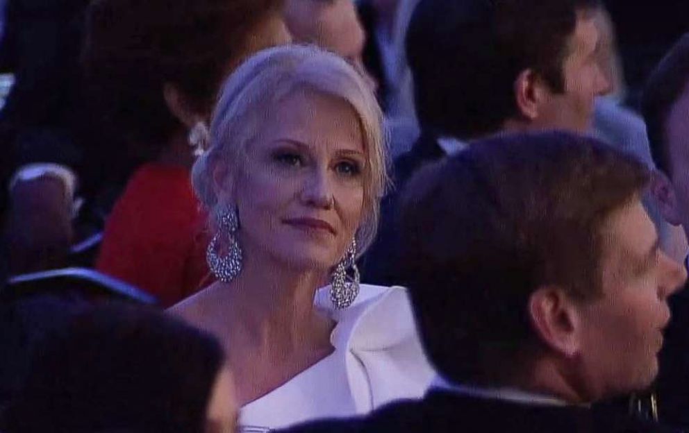 PHOTO: Kellyanne Conway at the 2018 White House Correspondents' Dinner in Washington, D.C., April 28, 2018. 