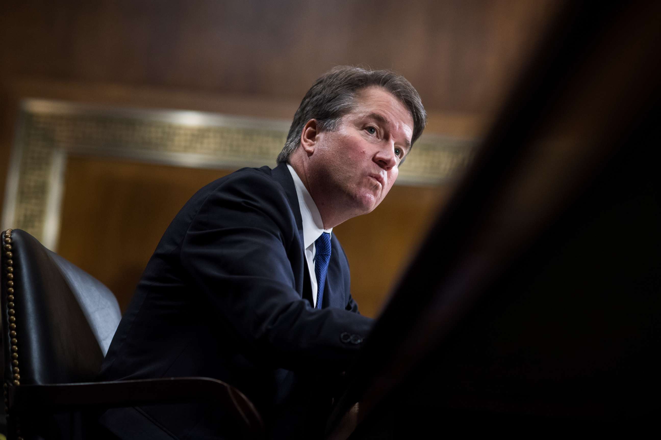 PHOTO: Judge Brett Kavanaugh testifies during the Senate Judiciary Committee hearing on his nomination to be an associate justice of the Supreme Court of the United States, Sept. 27, 2018.