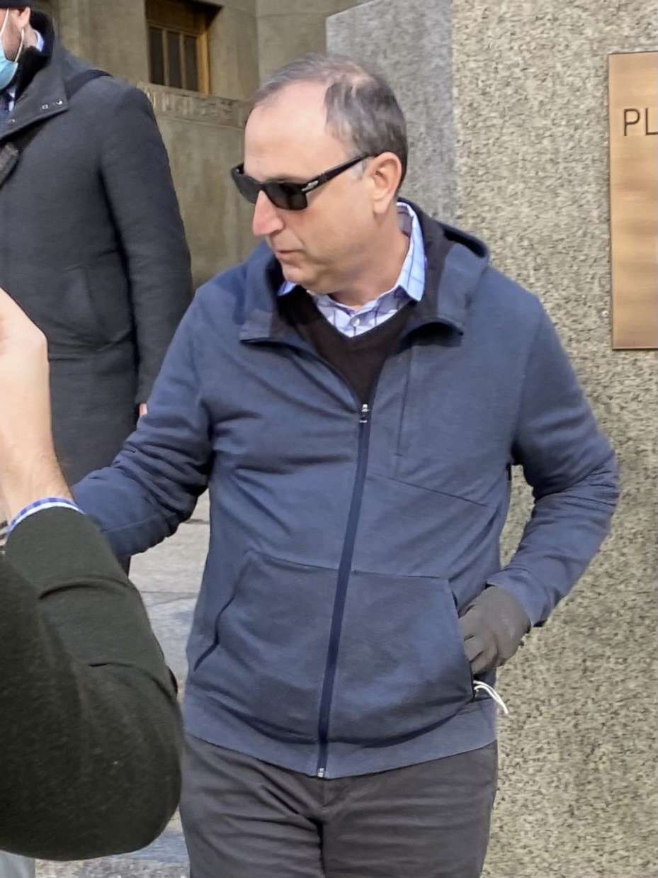 PHOTO: Ken Kurson leaves Manhattan criminal court in New York City after an appearance on Feb. 16, 2022.