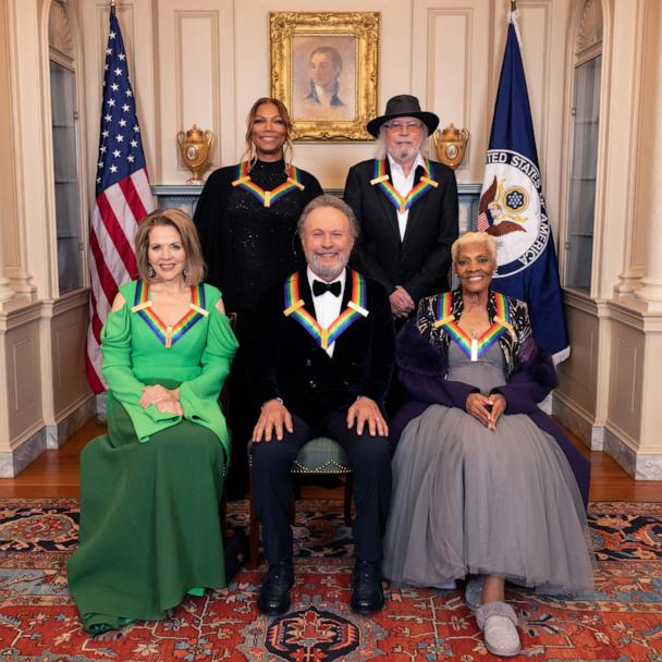 Bidens celebrate Kennedy Center honorees including Billy Crystal, Queen Latifah