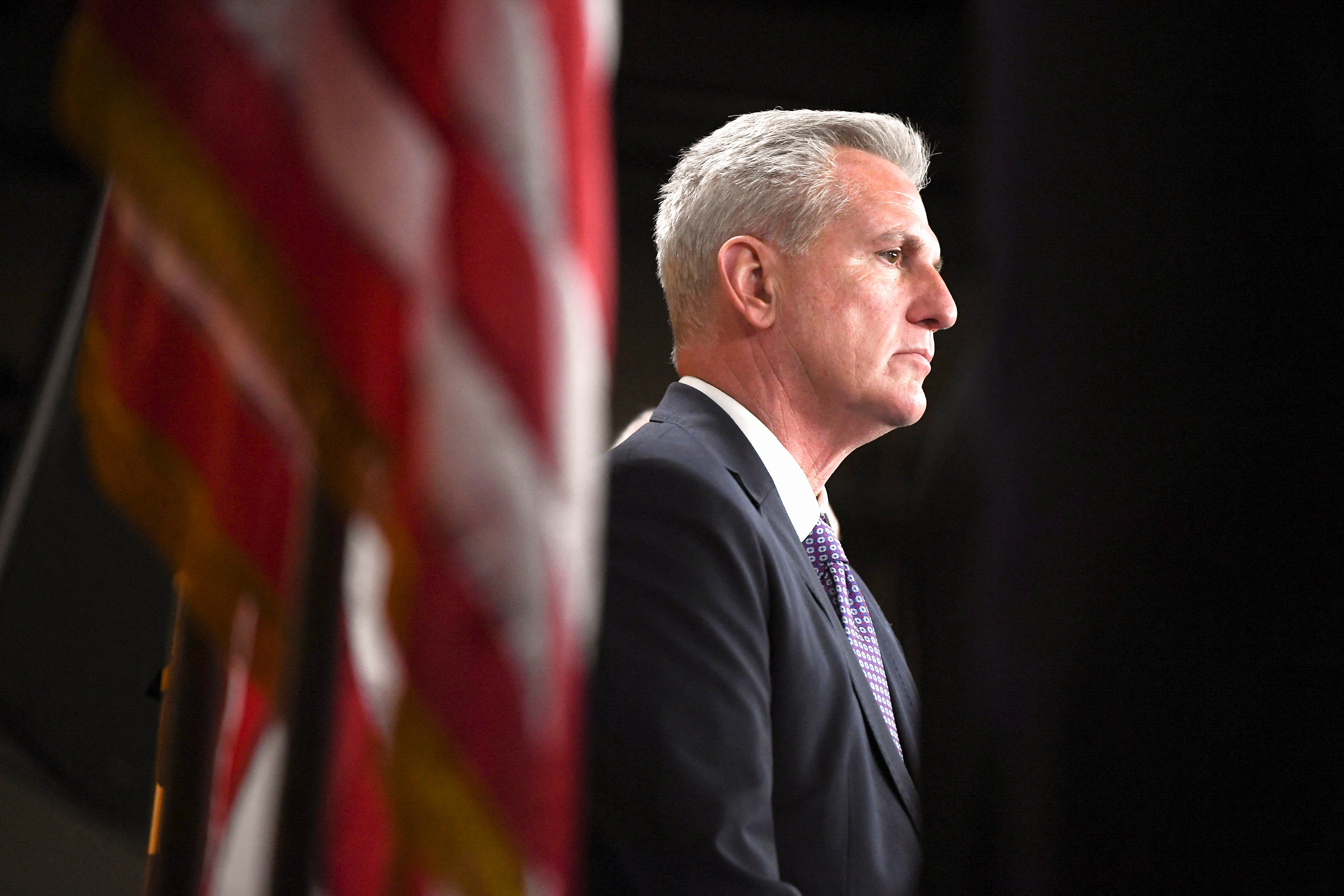 PHOTO: House Minority Leader Rep. Kevin McCarthy attends a press conference at the U.S. Capitol in Washington, D.C., on Dec. 14, 2022.t