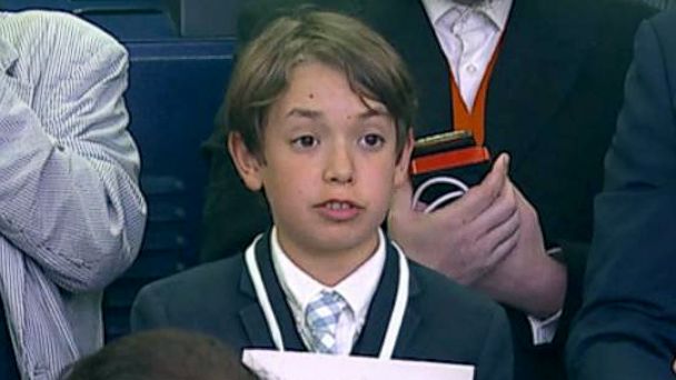 PHOTO: A student reporter was allowed to ask a question at the White House press briefing on Wednesday, May 30, 2018.