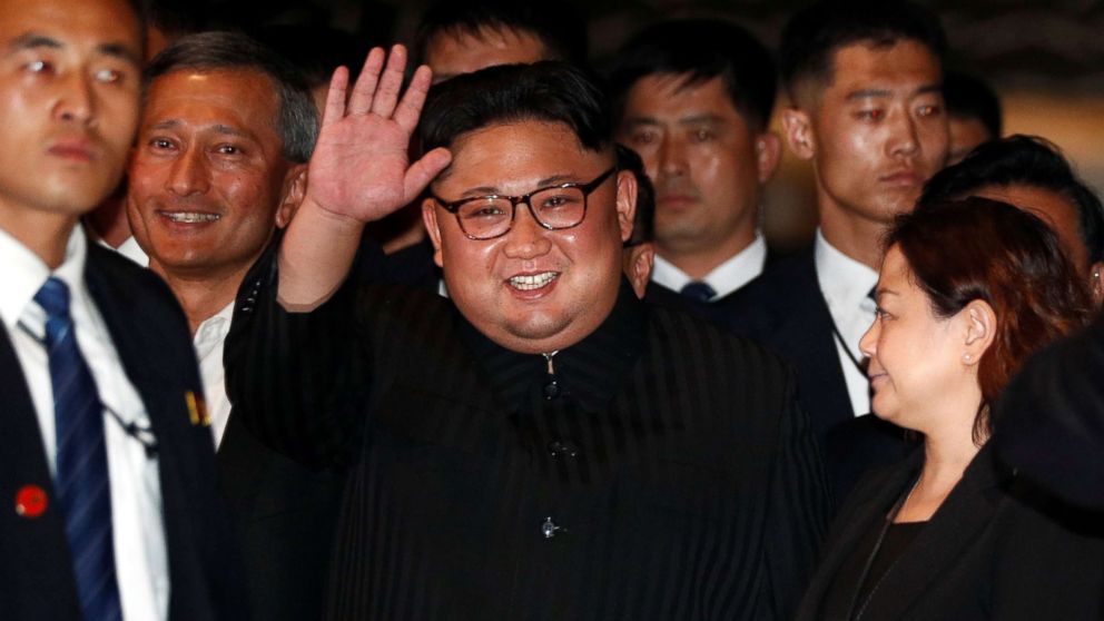 North Korea's leader Kim Jong Un visits The Marina Bay Sands hotel in Singapore, June 11, 2018.