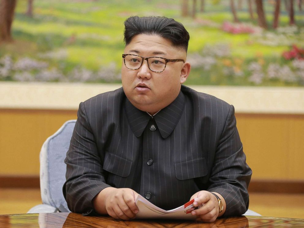 PHOTO: North Koreas leader Kim Jong Un holds a meeting of the ruling partys presidium, Sept. 3, 2017.