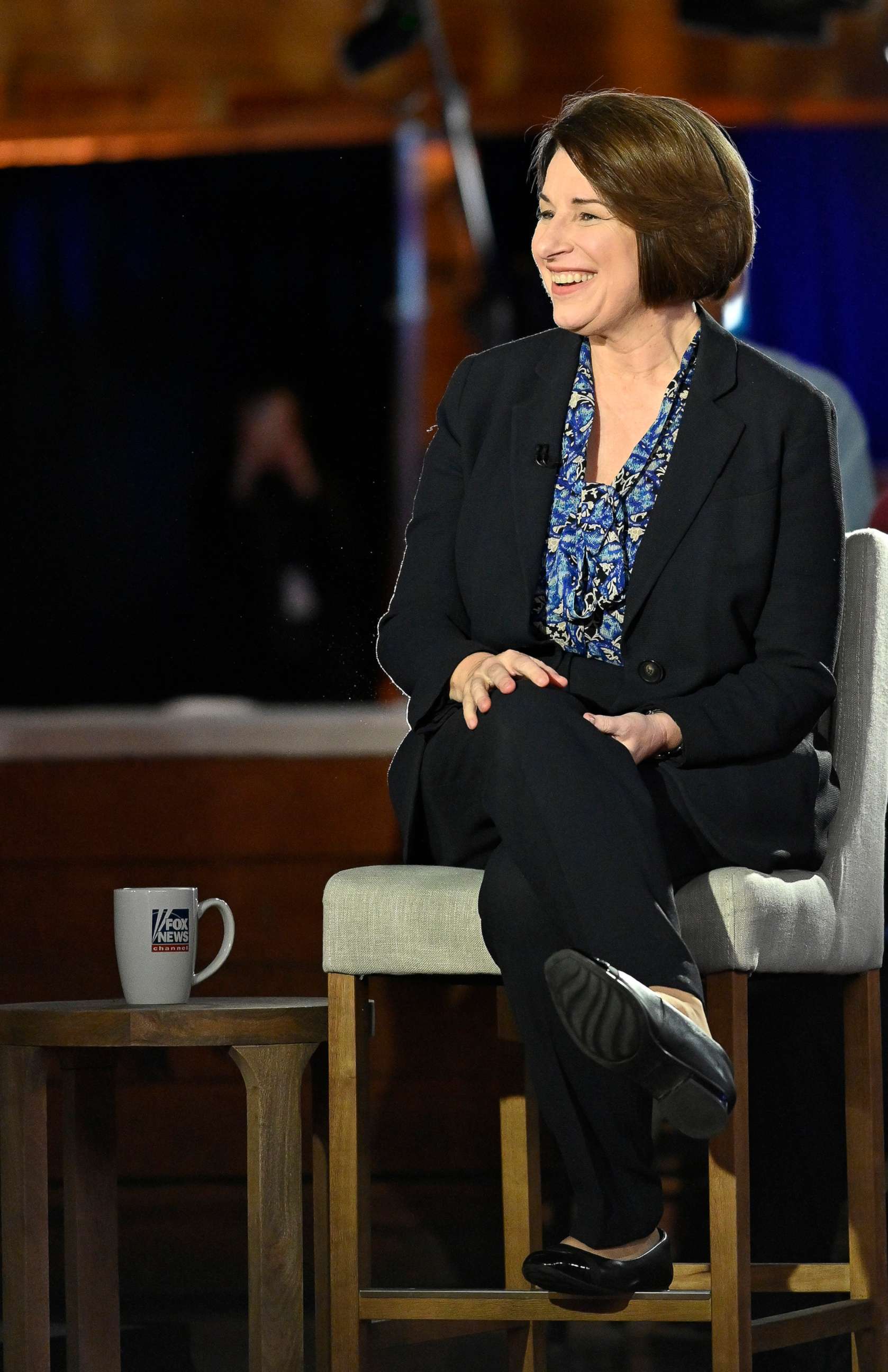 PHOTO: Democratic presidential candidate Sen. Amy Klobuchar participates in a Fox News Channel town hall co-moderated by Bret Baier and Martha MacCallum at Cypress Manor, on Feb. 27, 2020, in Raleigh, North Carolina.