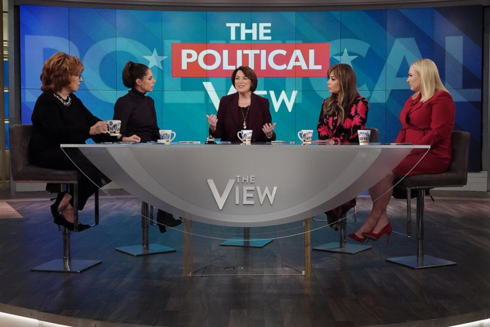 PHOTO: Sen. Amy Klobuchar joined "The View" Monday.