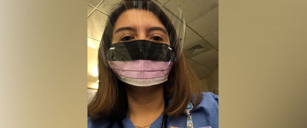 PHOTO: Krissia Rivera is shown wearing Personal Protective Equipment.