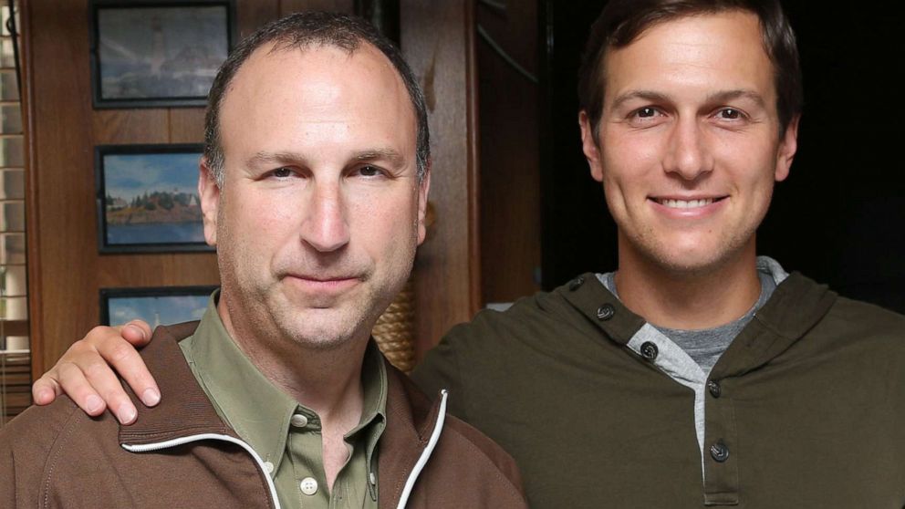 PHOTO: Ken Kurson and Jared Kushner attend The New York Observer Celebrates Robert Kurson's New Book PIRATE HUNTERS at The Rusty Knot, June 15, 2015, in New York.
