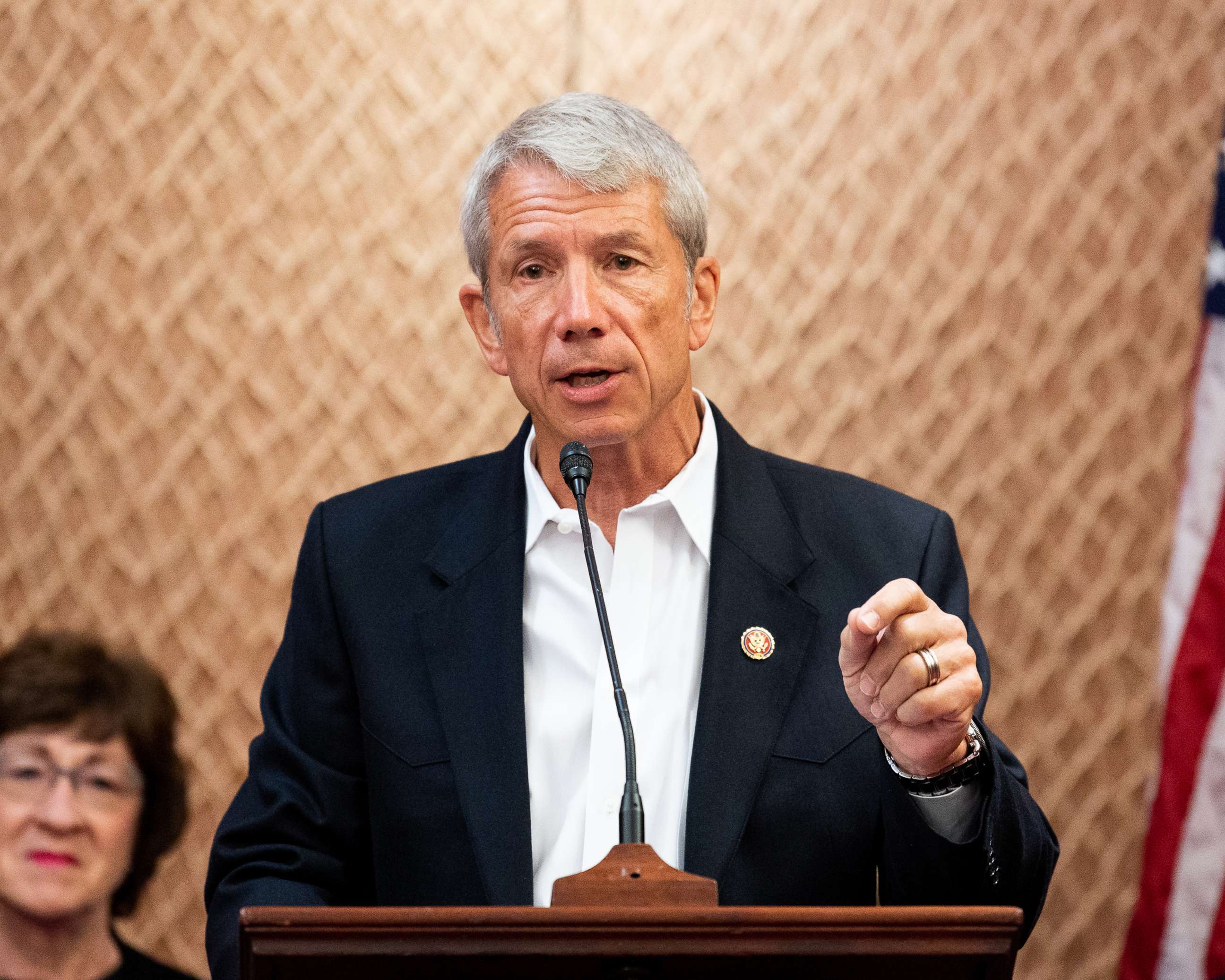 PHOTO: In this June 27, 2019, file photo, Representative Kurt Schrader speaks at a press conference at the U.S. Capitol in Washington, D.C.