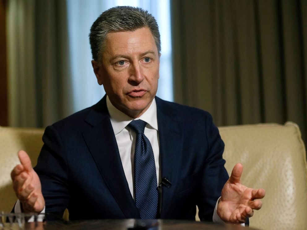 PHOTO: Kurt Volker, United States Special Representative for Ukraine Negotiations, gestures during an interview in Kiev, Ukraine, Oct. 28, 2017.