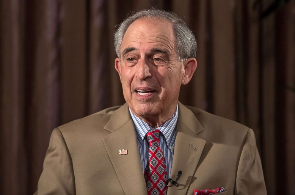 PHOTO: Lanny Davis, U.S. attorney and former Clinton political strategist, speaks during a Bloomberg Television interview in Prague, Czech Republic, on May 22, 2018.