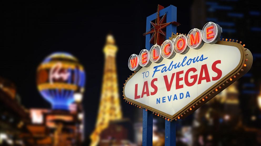 PHOTO: Nightime view of the Las Vegas strip in Nevada.