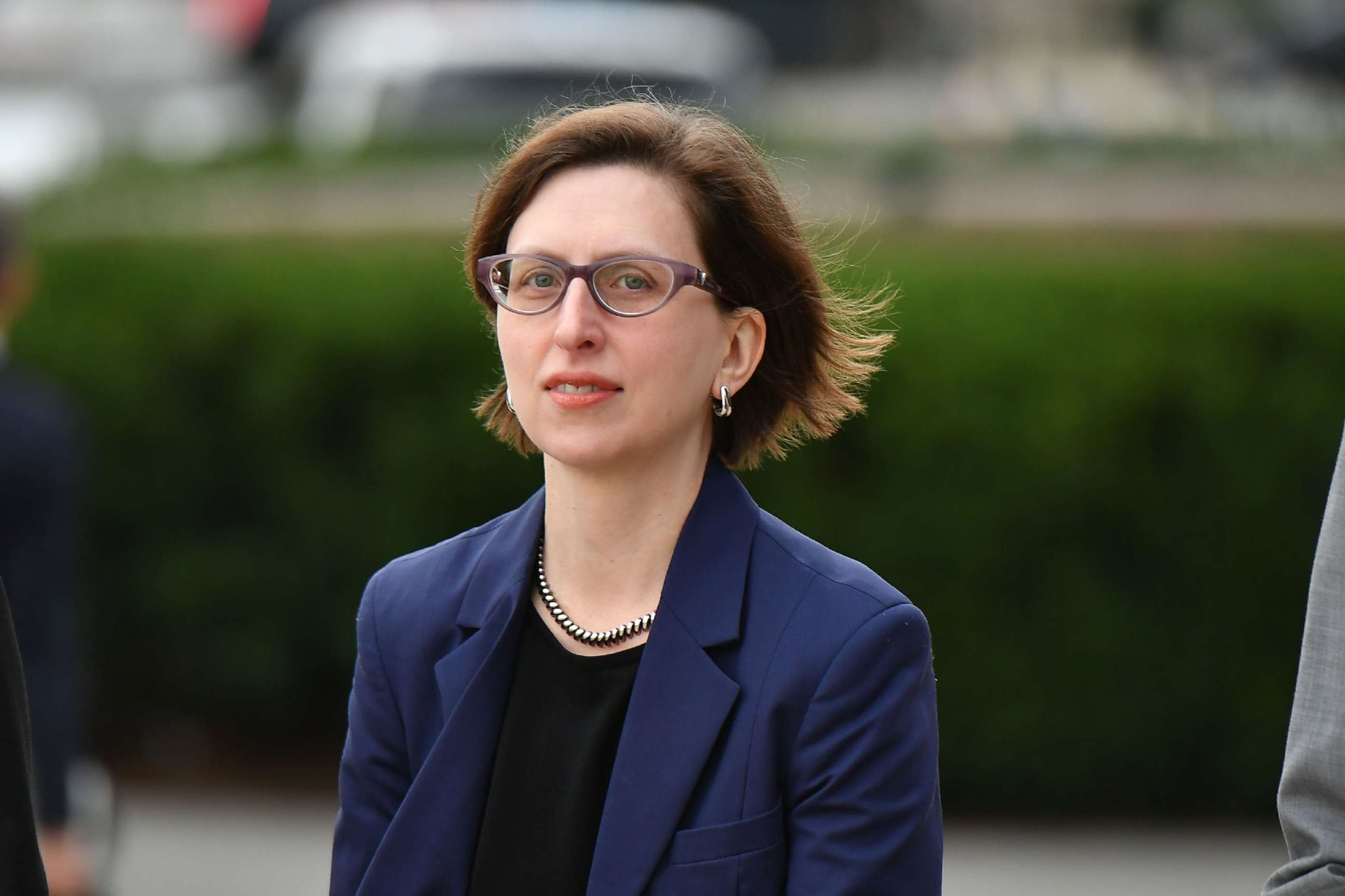 PHOTO: Laura Cooper, the Deputy Assistant Secretary of Defense for Russia, Ukraine, and Eurasia  arrives for a closed-door deposition at the Capitol in Washington, D.C., Oct. 30, 2019.