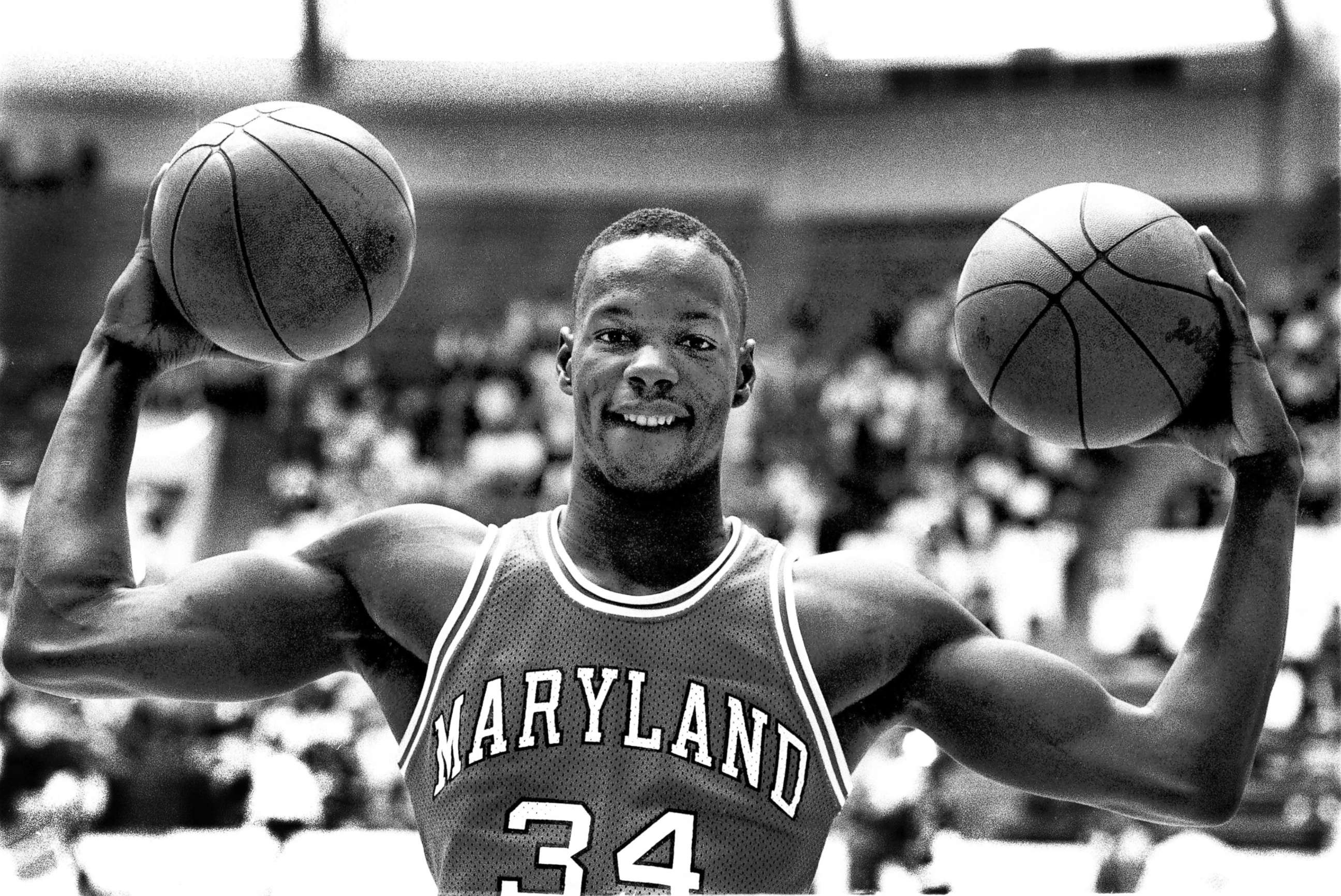 PHOTO: Maryland basketball star Len Bias poses for a photo taken at the University of Virginia in an undated photo.