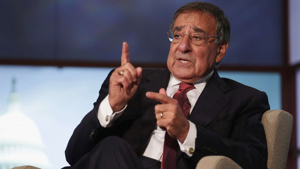 PHOTO: Leon Panetta discuss his new book, "Worthy Fights," during an event in the Jack Morton Auditorium at George Washington University, Oct. 14, 2014 in Washington, D.C.