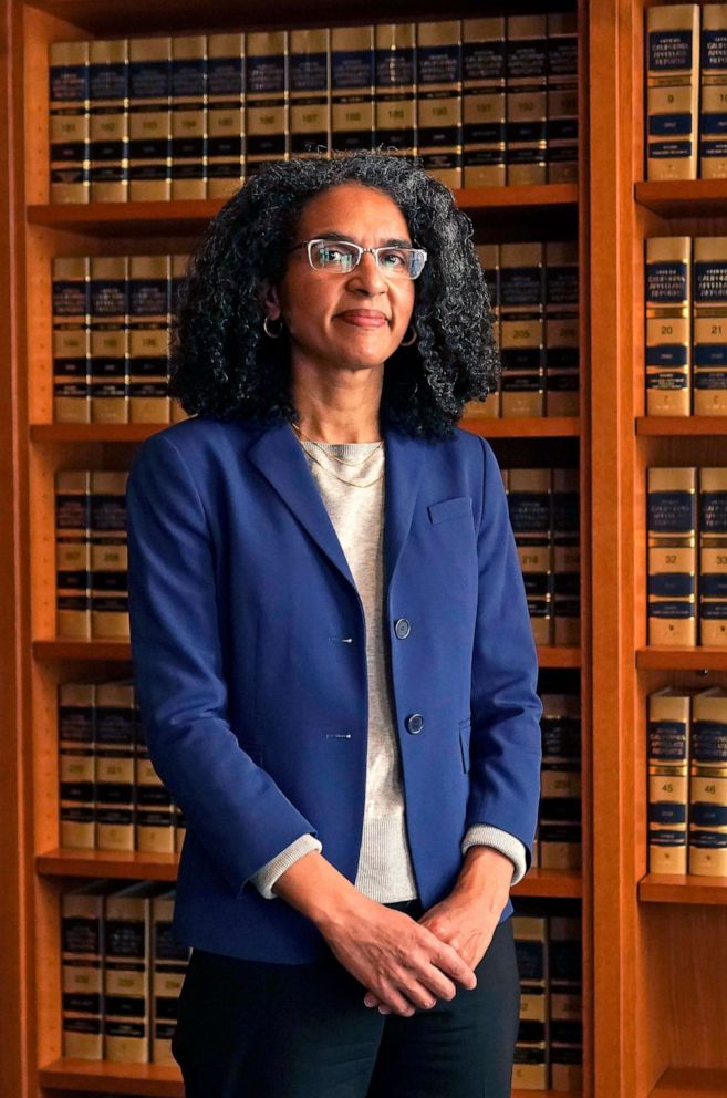 PHOTO: Leondra Kruger, an Associate Justice of the Supreme Court of California, poses for photos in San Francisco, on Feb. 3, 2022.