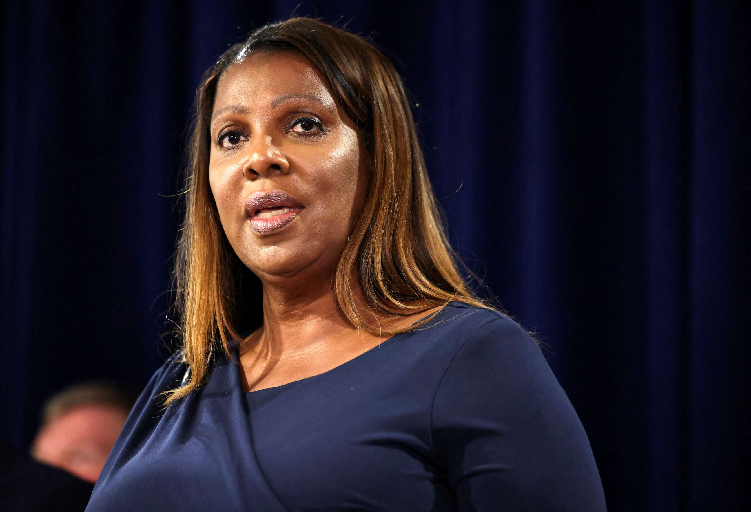 PHOTO: In this Sept. 8, 2022, file photo, New York State Attorney General Letitia James speaks at a news conference in New York.