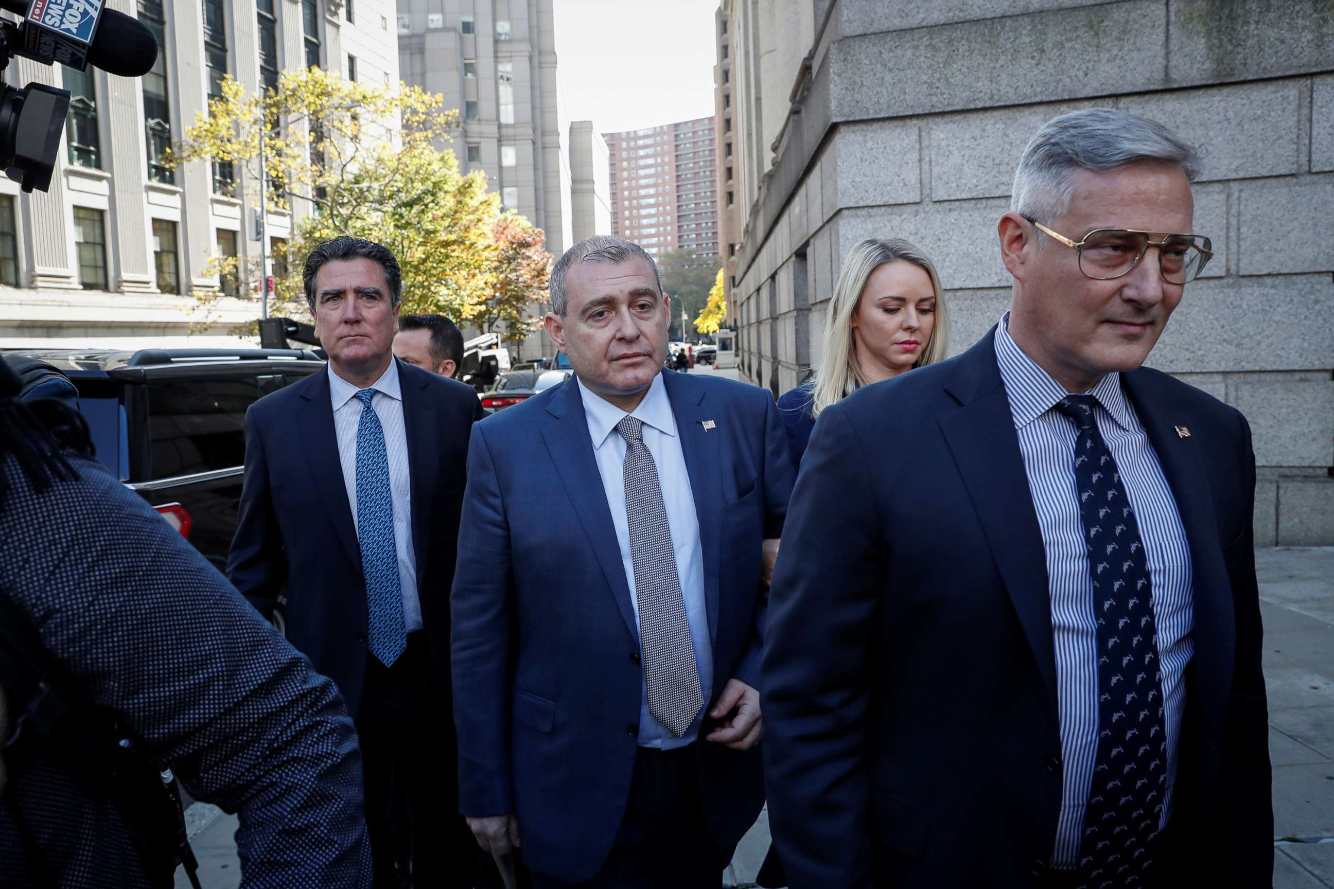 PHOTO: Ukrainian-American businessman Lev Parnas arrives for his arraignment at the United States Courthouse in the Manhattan borough of New York, Oct. 23, 2019.