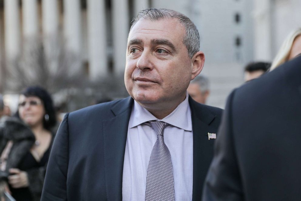 PHOTO: In this Feb. 3, 2020, file photo, businessman Lev Parnas leaves after a hearing at the U.S. Federal Court in New York. 