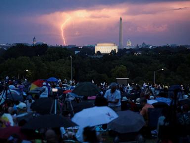 Trump vows to make July Fourth speech after storms force crowd evacuations