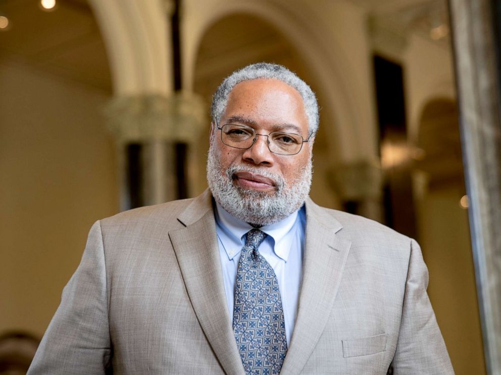 PHOTO: Lonnie Bunch, founding director of the Smithsonians National Museum of African American History and Culture, poses for a photograph at the Smithsonian Castle in Washington, May 28, 2019.