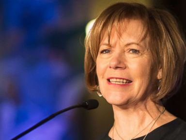 PHOTO: In this Jan. 10, 2015 file photo, Minnesota Democratic Lt. Gov. Tina Smith speaks to attendees at the North Star Ball in St. Paul, Minn.