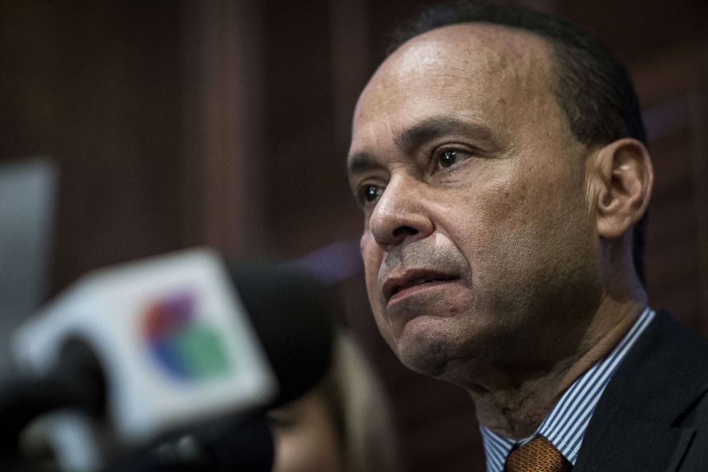 PHOTO: Rep. Luis Gutierrez, a Democrat from Illinois, speaks during a news conference in Chicago, Nov. 28, 2017.