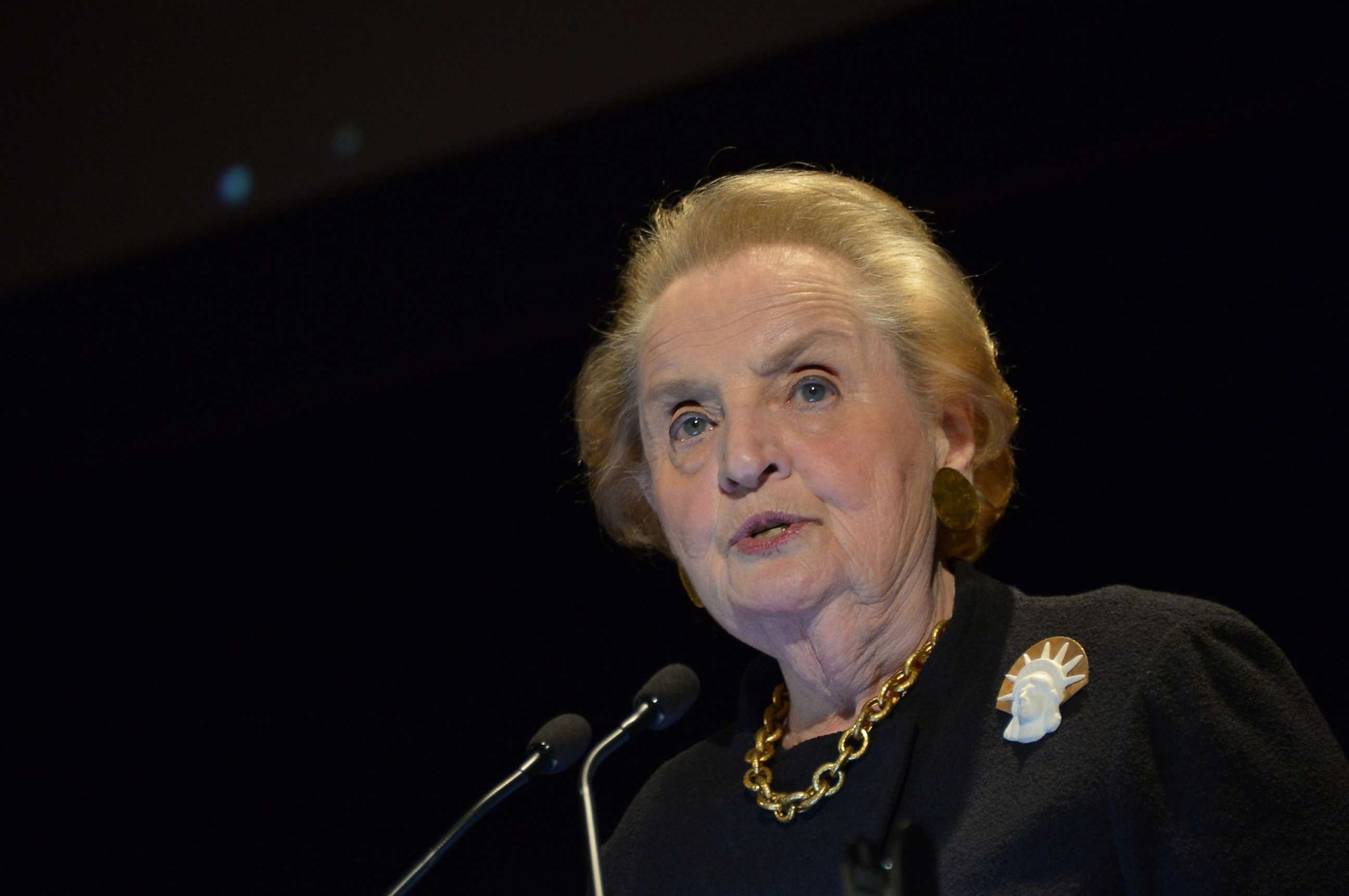 PHOTO: Former Secretary of State Madeleine Albright attends the Annual Freedom Award Benefit hosted by the International Rescue Committee in New York, Nov. 6, 2013.