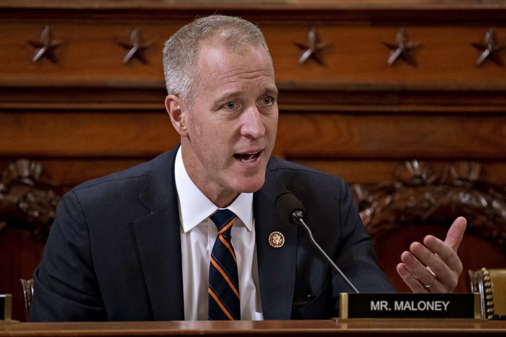 PHOTO: Rep. Sean Patrick Maloney questions witnesses during a House Intelligence Committee impeachment inquiry hearing in Washington, Nov. 21, 2019.