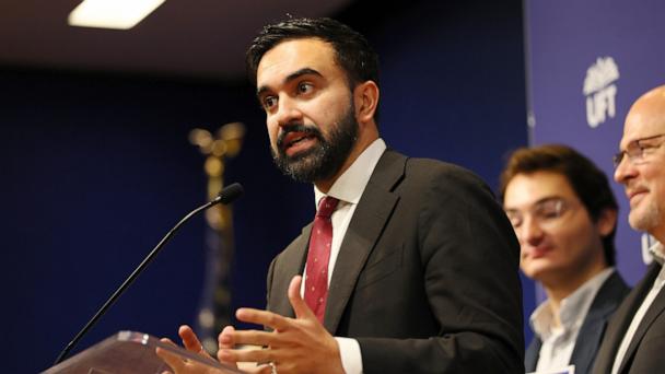 New York Mayoral Candidate Zohran Mamdani speaks during a press conference at the United Federation of Teachers (UFT) headquarters, July 9, 2025, in New York.